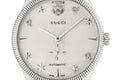 Gucci G Timeless Automatic Silver Dial Silver Steel Strap Watch for Men - YA126354