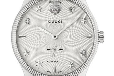 Gucci G Timeless Automatic Silver Dial Silver Steel Strap Watch for Men - YA126354