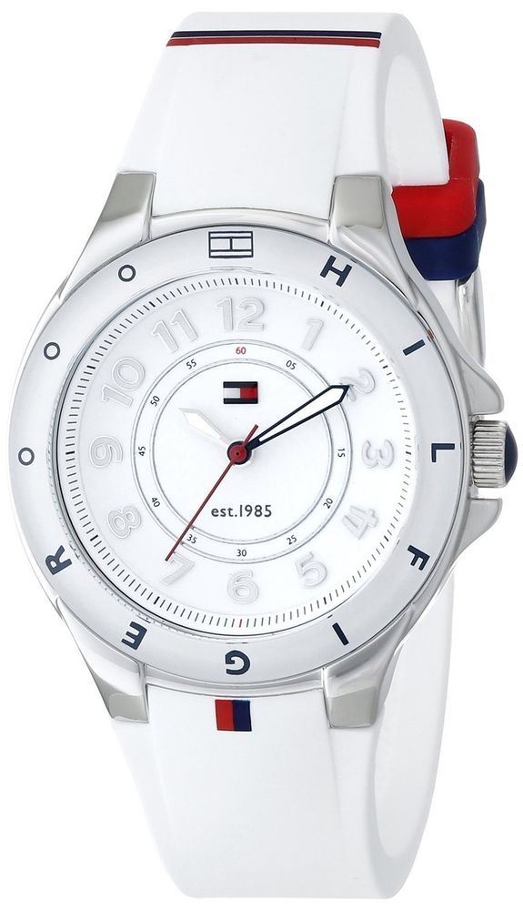 Tommy Hilfiger White Dial White Rubber Strap Watch for Women - 1781271