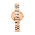 Emporio Armani Gianni T-Bar Quartz White Dial Rose Gold Steel Strap Watch For Women - AR11267