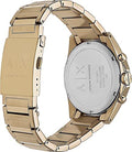 Armani Exchange Drexler Chronograph Gold Dial Gold Steel Strap Watch For Men - AX2602