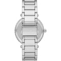 Michael Kors Parker Three Hand White Dial Silver Steel Strap Watch For Women - MK4694