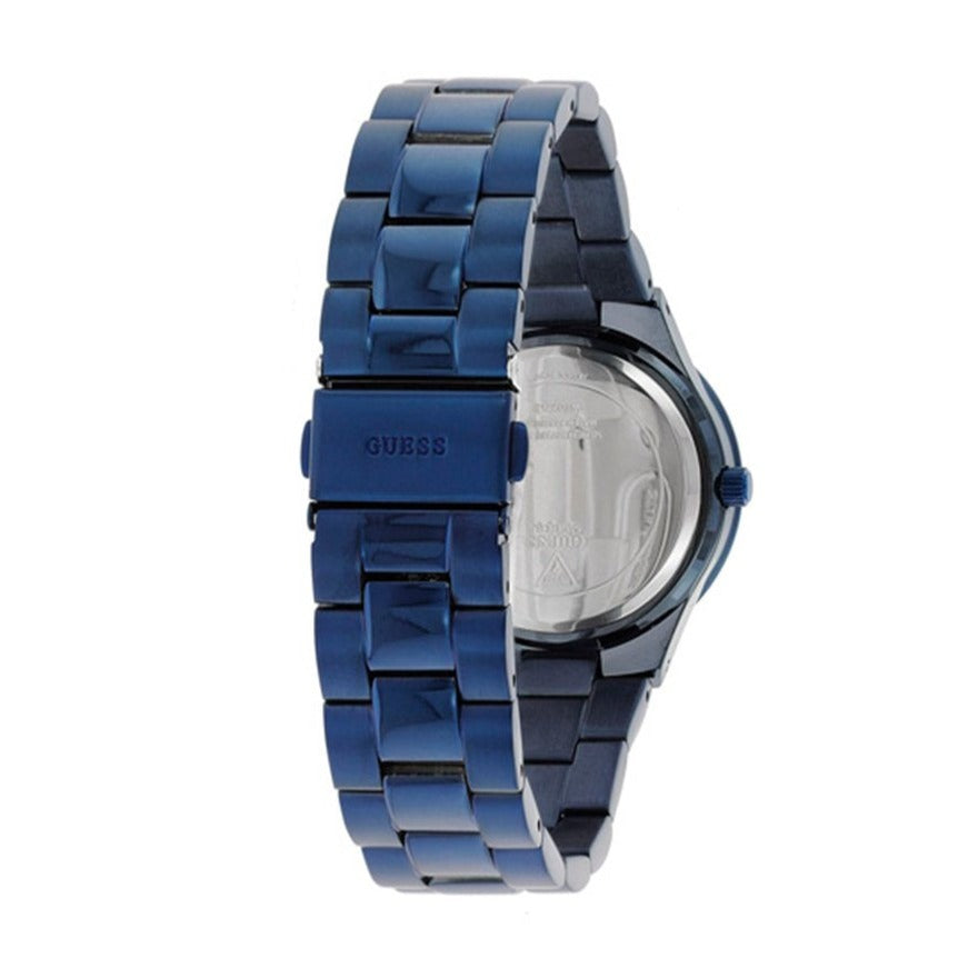 Guess Glisten Analog Blue Dial Blue Steel Strap Watch for Women - W0027L3