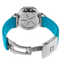 Tissot T Race Chronograph White Dial Blue Rubber Strap Watch for Women - T048.217.17.017.02