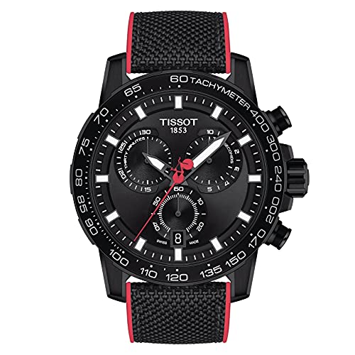 Tissot Supersport Chrono Giro D'Italia Black Dial Black Nylon Strap Watch for Men - T125.617.37.051.00