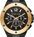 Michael Kors Lennox Chronograph Black Dial Black Steel Strap Watch For Men - MK8941