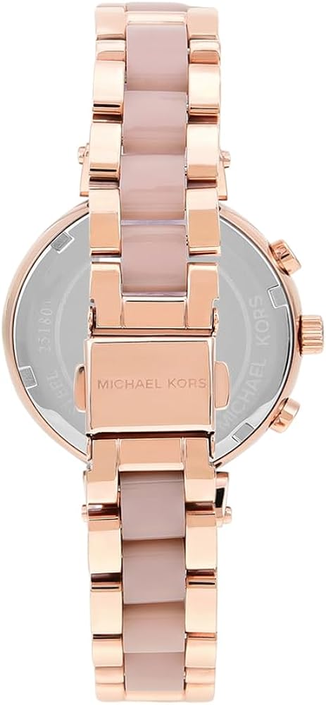 Michael Kors Sofie Chronograph Quartz Rose Gold Dial Rose Gold Steel Strap Watch For Women - MK6560