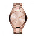 Michael Kors Mini Slim Runway Chronograph Quartz Rose Gold Dial Rose Gold Steel Strap Watch For Women - MK3205