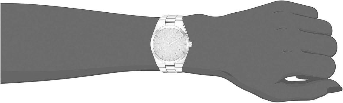 Michael Kors Channing Three Hand Silver Dial Silver Steel Strap Watch For Women - MK6626