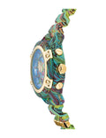 Versace Icon Active Chronograph Blue Dial Green Rubber Strap Watch For Men - VEZ701322