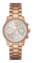 Guess Mini Surprise Analog Silver Dial Rose Gold Steel Strap Watch For Women - W0623L2