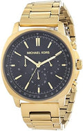 Michael Kors Sullivan Quartz Black Dial Gold Steel Strap Watch For Men - MK8969