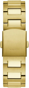 Guess Headliner Multifunction Black Dial Gold Steel Strap Watch For Men - GW0572G2