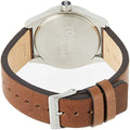 Tommy Hilfiger Monogram Pop Quartz Silver Dial Brown Leather Strap Watch For Men - 1791772