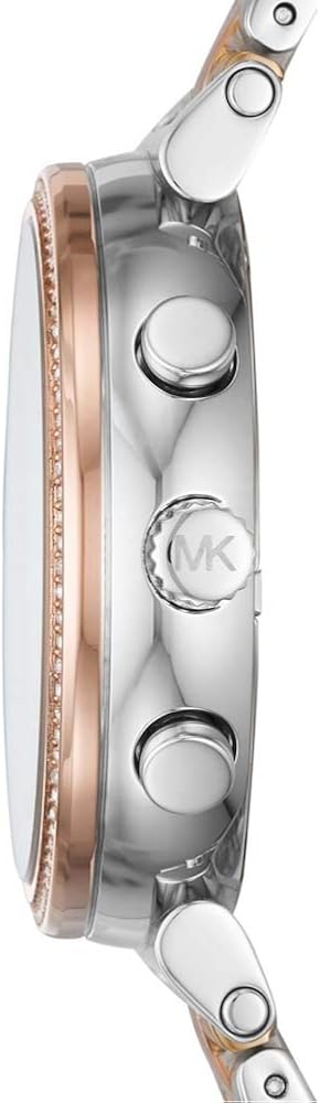 Michael Kors Sofie Chronograph White Dial Two Tone Steel Strap Watch For Women - MK6688