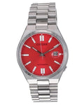 Citizen x Pantone Automatic Blazing Red Dial Silver Steel Strap Watch For Men - NJ0158-89W