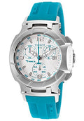 Tissot T Race Chronograph White Dial Blue Rubber Strap Watch for Women - T048.217.17.017.02