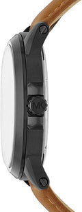 Michael Kors Paxton Analog Black Dial Brown Rubber Strap Watch For Men - MK8502