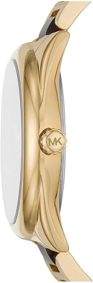 Michael Kors Janelle Three-Hand Gold Dial Two Tone Steel Strap Watch For Women - MK7136