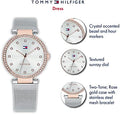 Tommy Hilfiger Lynn Quartz Silver Dial Silver Mesh Bracelet Watch For Women - 1781863