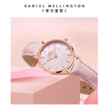 Daniel Wellington Petite Rouge Pink Dial Pink Leather Strap Watch For Women - DW00100511