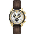 Versace V-Ray Chronograph Quartz White Dial Brown Leather Strap Watch For Men - VE2I00221