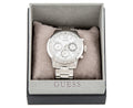 Guess Sunrise Multifunction Quartz White Dial Silver Steel Strap Watch For Women - W0330L3