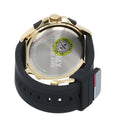 Tommy Hilfiger Jeans Digital Analog Gold Dial Black Rubber Strap Watch For Women  - 1791762