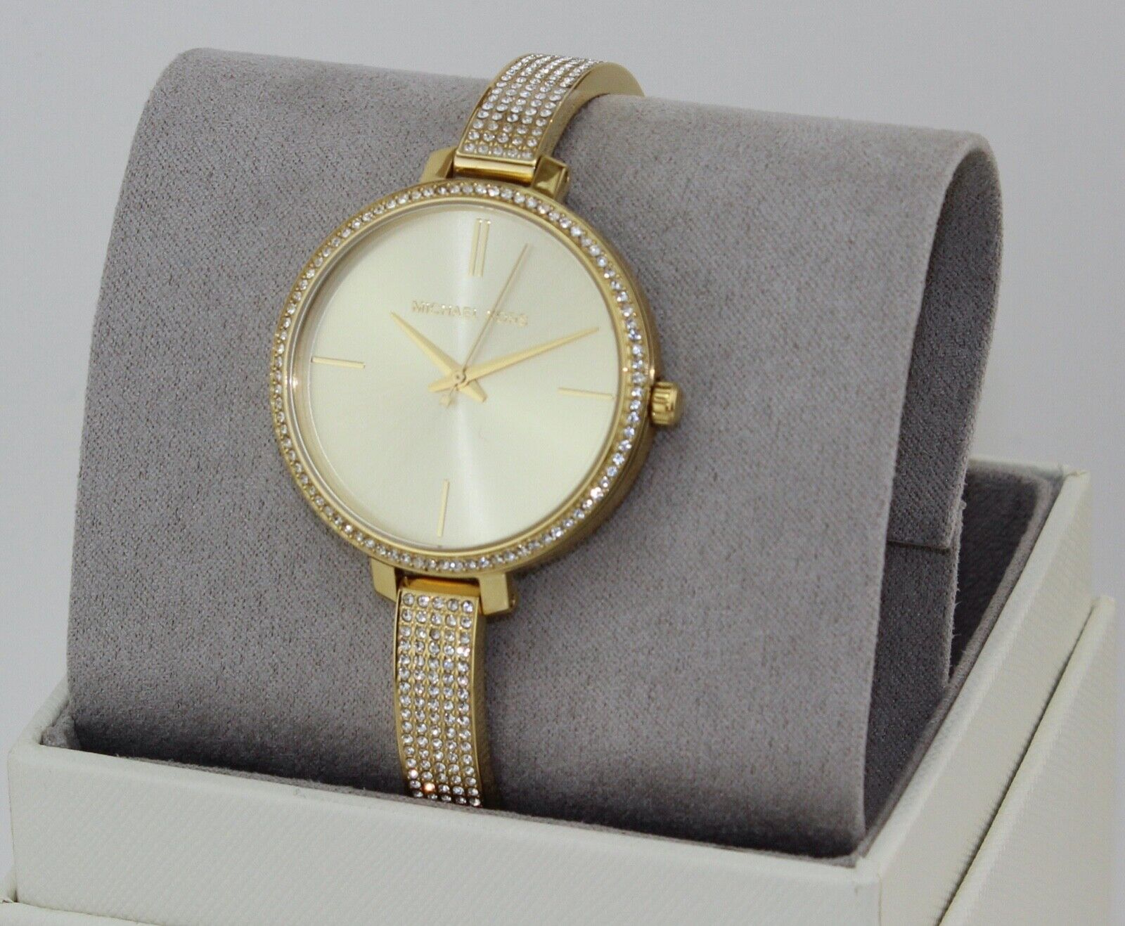 Michael Kors Jaryn Quartz Gold Dial Gold Steel Strap Watch For Women - MK3784