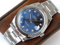 Rolex Datejust 41 Oyster Blue Dial Two Tone Oystersteel & White Gold Strap Watch for Men - M126334-0015