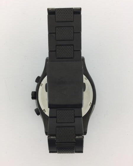 Armani Exchange Chronograph Black Dial Black Steel Strap Watch for Men - AX1058