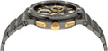 Versace Greca Icon Quartz Black Dial Black Steel Strap Watch For Men - VEZ900521