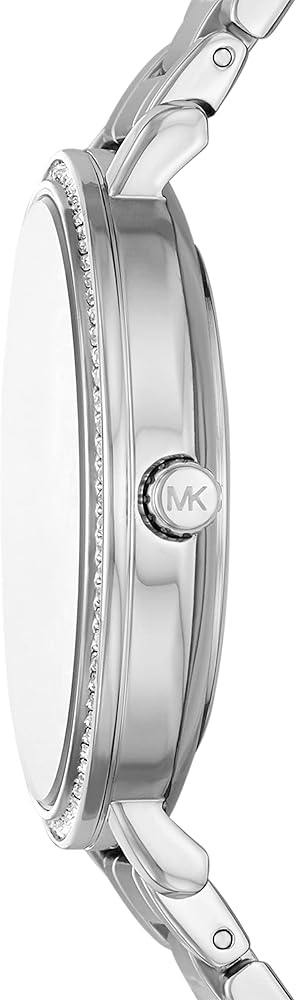 Michael Kors Pyper Three Hand Pink Dial Silver Steel Strap Watch For Women - MK4631