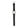 Michael Kors Emery Three Hand Silver Dial Black Leather Strap Watch For Women - MK4696