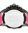 Versace Icon Active Chronograph Quartz Black Dial Pink Rubber Strap Watch For Men - VEZ700221