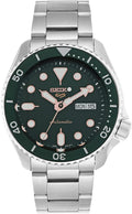 Seiko 5 Sports Automatic Analog Green Dial Silver Steel Strap Watch For Men - SRPD63K1