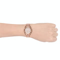 Michael Kors Bradshaw Chronograph Pink Dial Two Tone Steel Strap Watch For Women - MK6830