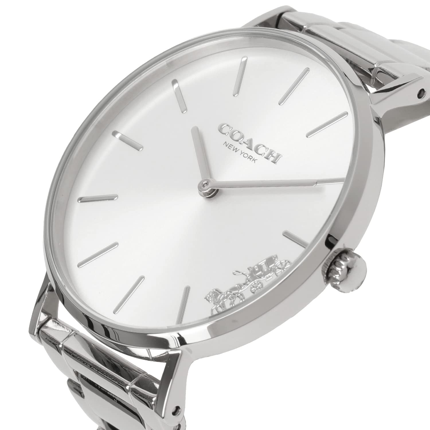 Coach Perry Silver Dial Silver Steel Strap Watch for Women - 14503344