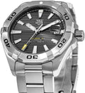 Tag Heuer Aquaracer Calibre 5 Grey Dial Silver Steel Strap Watch for Men - WBD2113.BA0928