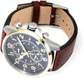 Tommy Hilfiger Dean Multifunctional Blue Dial Brown Leather Strap Watch for Men - 1791275