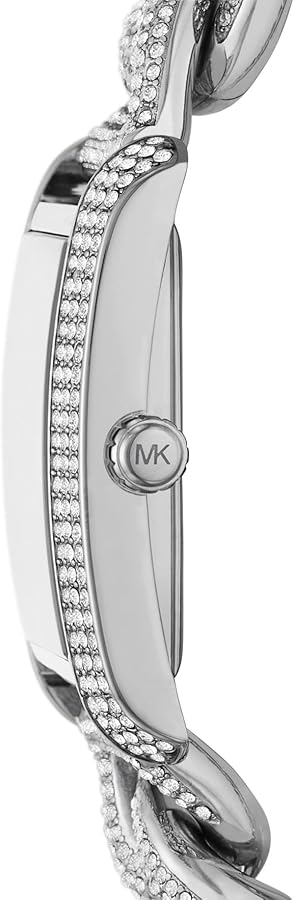 Michael Kors Emery Three Hand Silver Dial Silver Steel Strap Watch For Women - MK7299