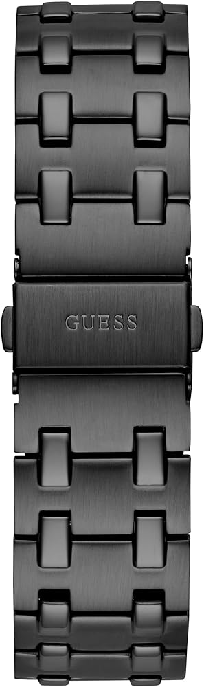 Guess Asset Quartz Black Dial Black Steel Strap Watch For Men - GW0575G3