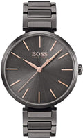 Hugo Boss Allusion Quartz Grey Dial Grey Steel Strap Watch For Men - 1502416