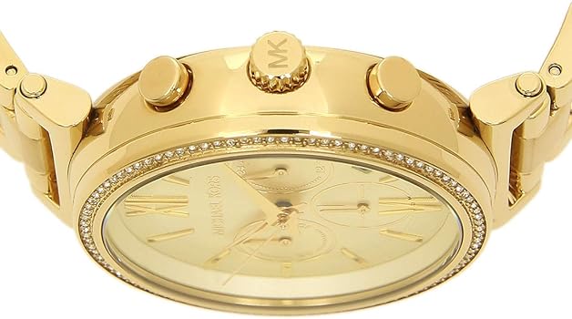 Michael Kors Sofie Chronograph Quartz Gold Dial Gold Steel Strap Watch For Women - MK6559