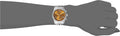 Michael Kors Lexington Chronograph Brown Dial Silver Steel Strap Watch For Women - MK6221