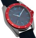 Emporio Armani Sigma Quartz Blue Dial Blue Silicone Strap Watch For Men - AR11217