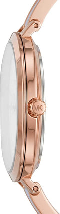 Michael Kors Jaryn Analog White Dial Two Tone Steel Strap Watch For Women - MK4342