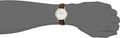 Daniel Wellington Dapper Bristol White Dial Brown Leather Strap Watch For Women - DW00100094