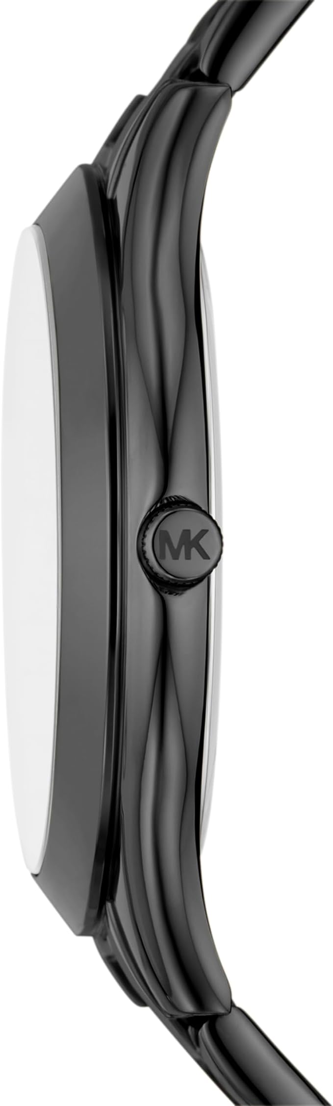 Michael Kors Slim Runway Analog Black Dial Black Steel Strap Watch For Women - MK4734