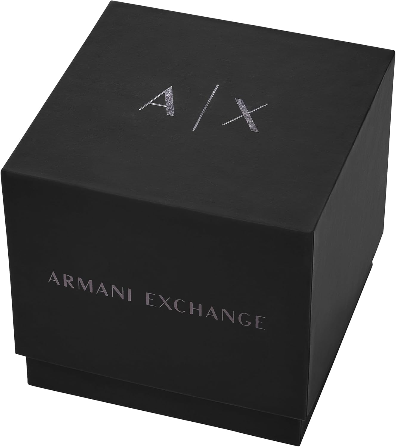 Armani Exchange Hampton Chronograph Black Dial Black Steel Strap Watch For Men - AX2189